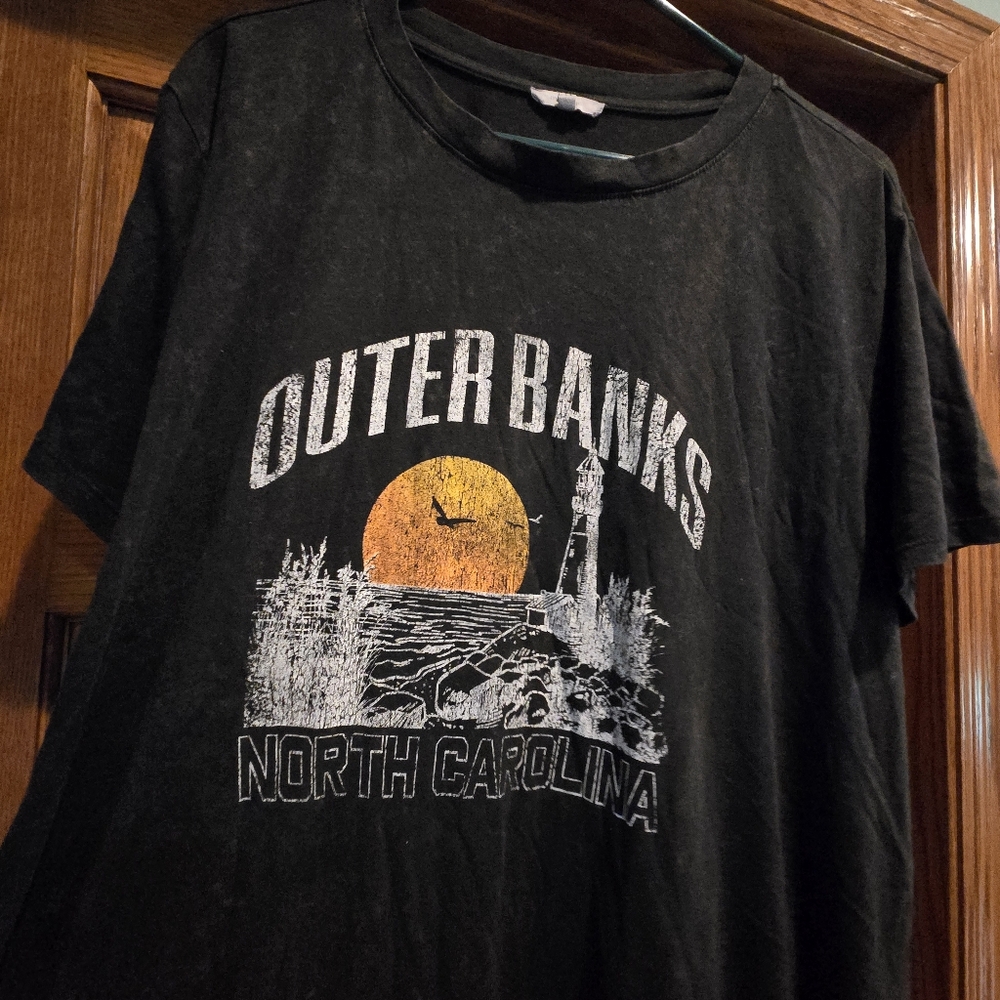 Maurices Outer Banks Graphic Tee in Black and Orange - Picture 3 of 14